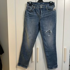 Boyfriend jeans mid rise size 0 old navy